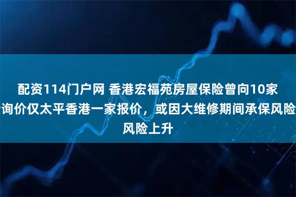 配资114门户网 香港宏福苑房屋保险曾向10家险企询价仅太平香港一家报价,或因大维修期间承保风险上升